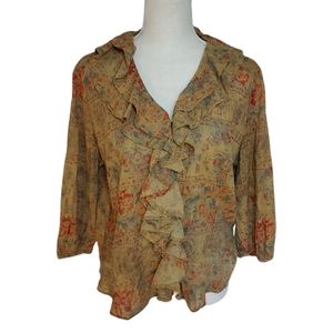 Lauren Ralph Lauren Jeans Ruffle Blouse